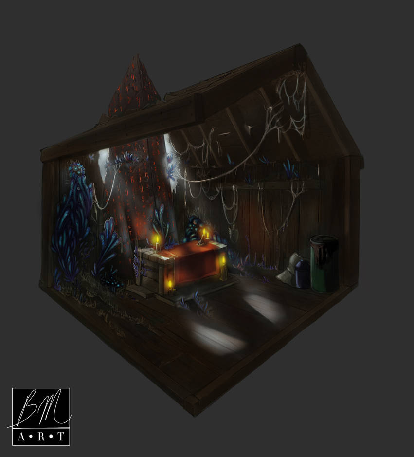 Horror Interior Concept by BlakeMeckArt on DeviantArt