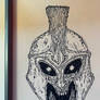 Demon Spartan doodle.