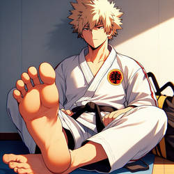 This foot knocked you out earlier dumbass- Bakugo