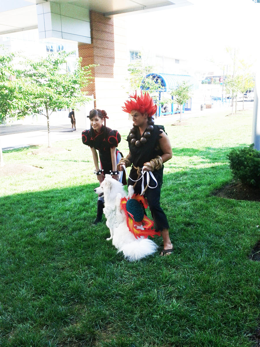 Amaterasu - Akuma and Chun-Li by volko-dav