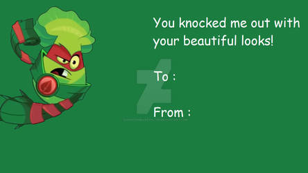 Grass Knuckles Valentines Card