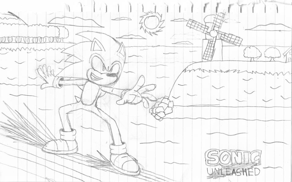 Coloring page - Sonic Unleashed