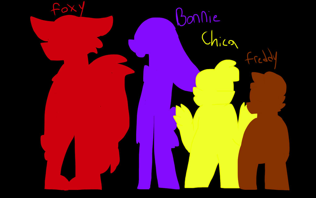 Fnaf height chart by PeanutTheChub on DeviantArt