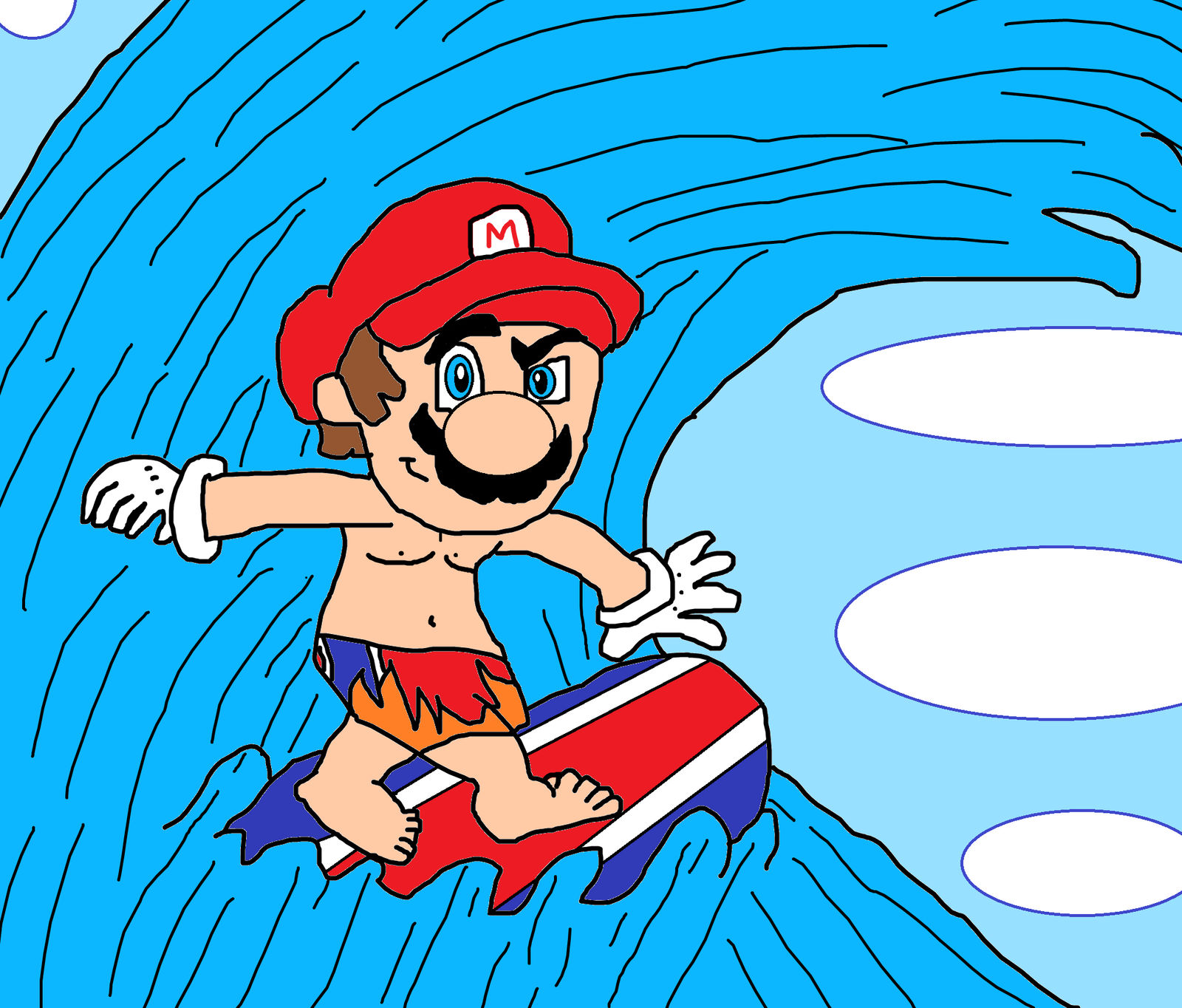 Mario Shell Surfing Surf Mario by DaisyROCKS123 on DeviantArt