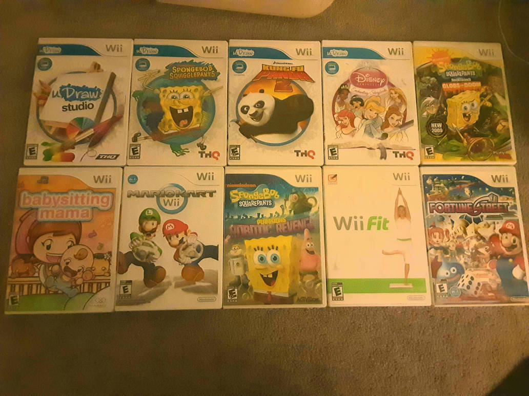 Wii Collection My Wii Games collection! by RainbowKaynaULTRA on DeviantArt