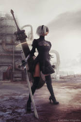 NieR: Automata -YoRHa No.2 Type B (aka 2B) cosplay