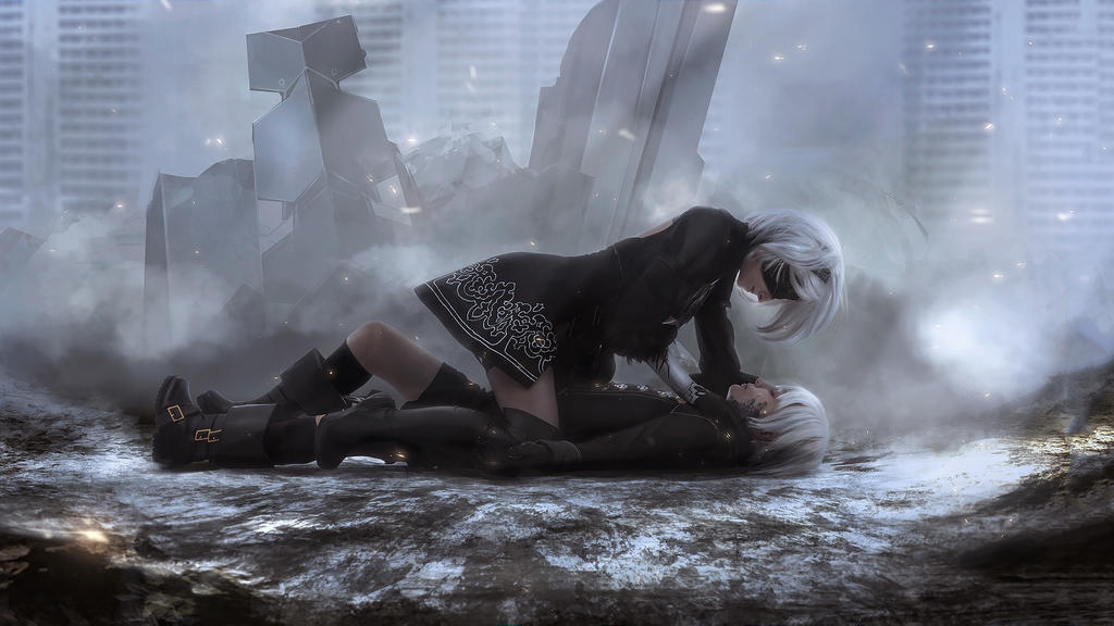NieR: Automata - 2B and 9S cosplay by Disharmonica