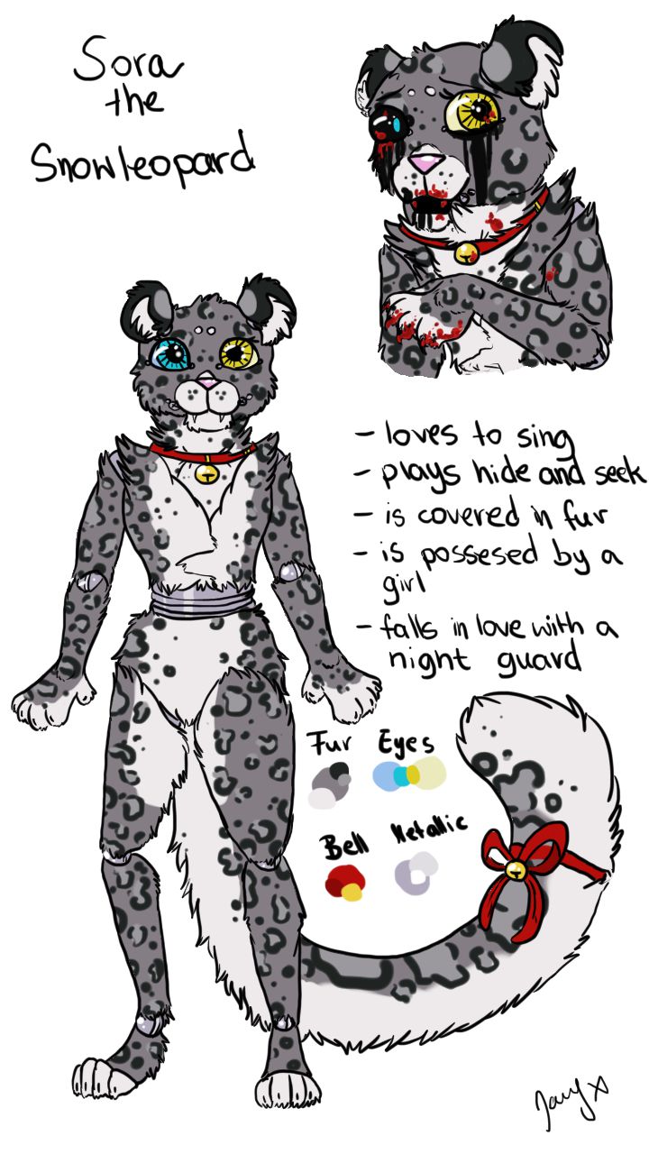 Sora the Snow Leopard (FNAF OC)