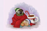 HOLIDAY CARD: Comfort And Joy by Brushfeather