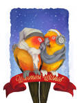 Warmest Wishes - HOLIDAY CARD by Brushfeather