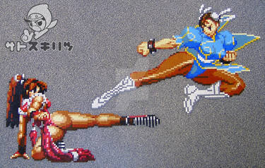 Mai vs Chun-Li sprite bead