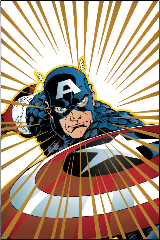 Comic art 01- Captain America