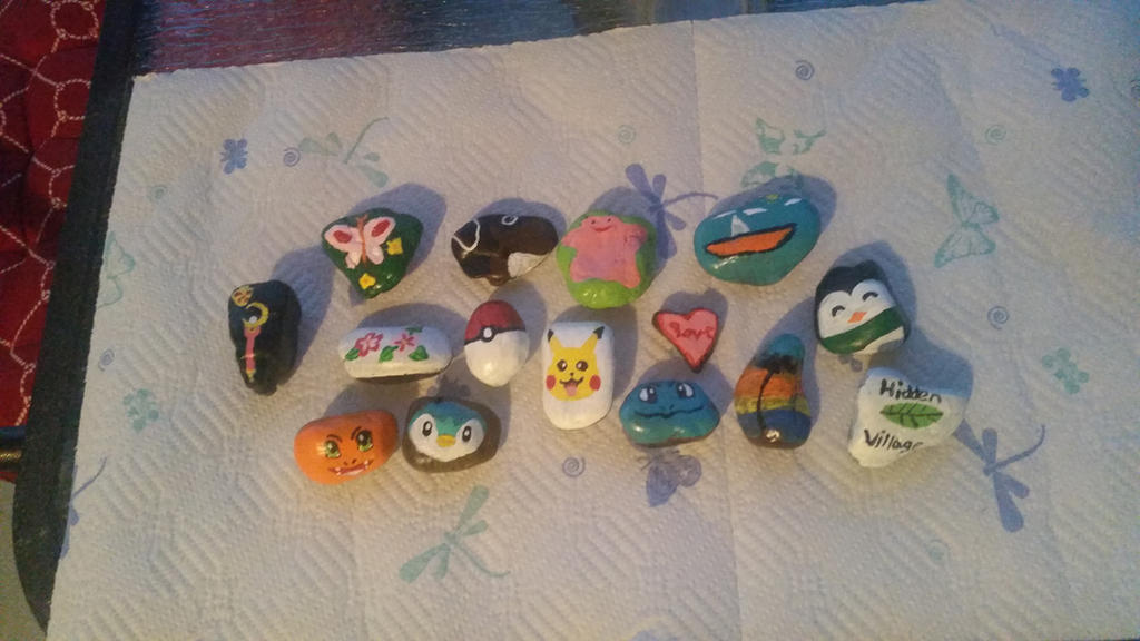 Painted Rocks Osu Painted Rocks by Stephaniewolff28 on DeviantArt