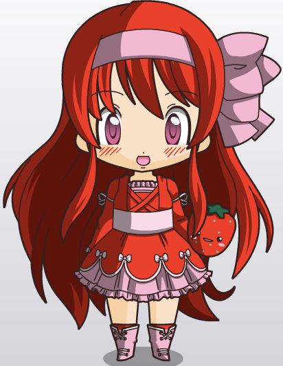 Strawberry Chibi by PanoramicPerspective on DeviantArt