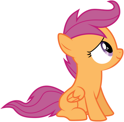 Vector Sitting Scootaloo by Kyss.S