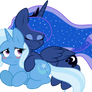 Vectro Princess Luna and Trixie