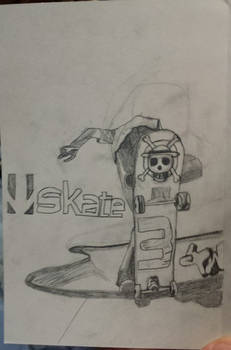 Custom Skate 3 Box Art Image with One Piece Logo