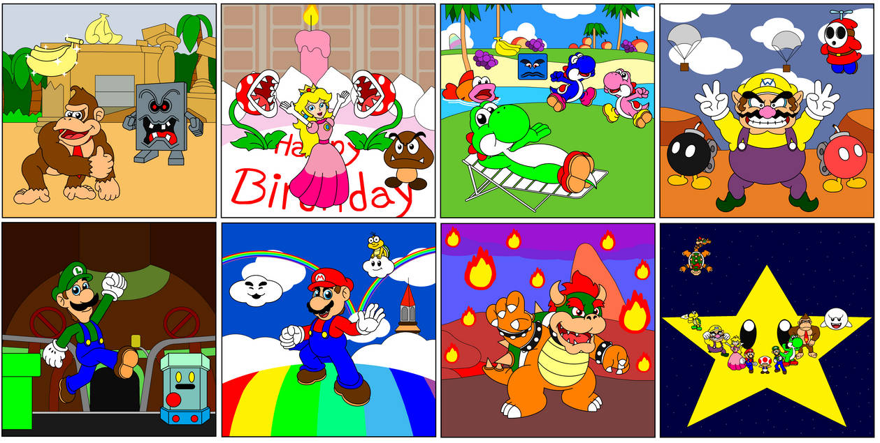 Mario Themes Thread Mario Party Main Boards by DarkDiddyKong on DeviantArt