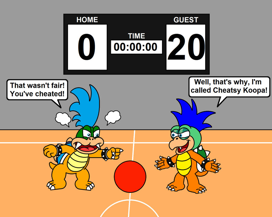 Larry Koopa meets Cheatsy Koopa