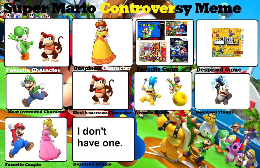 Téléchargement gratuit Images Ddk S Super Mario Controversy Meme By Darkdiddykong On Deviantart actualisé par