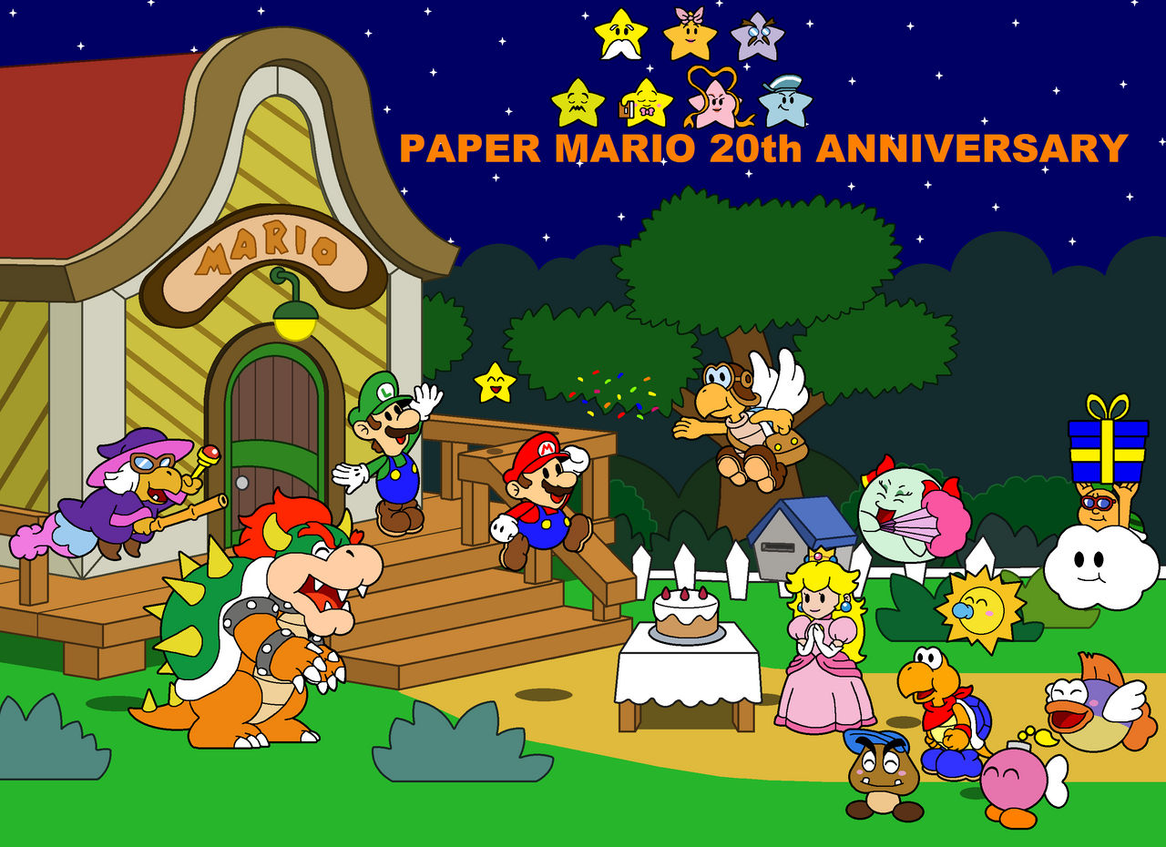 Paper Mario 20th Anniversary by DarkDiddyKong on DeviantArt