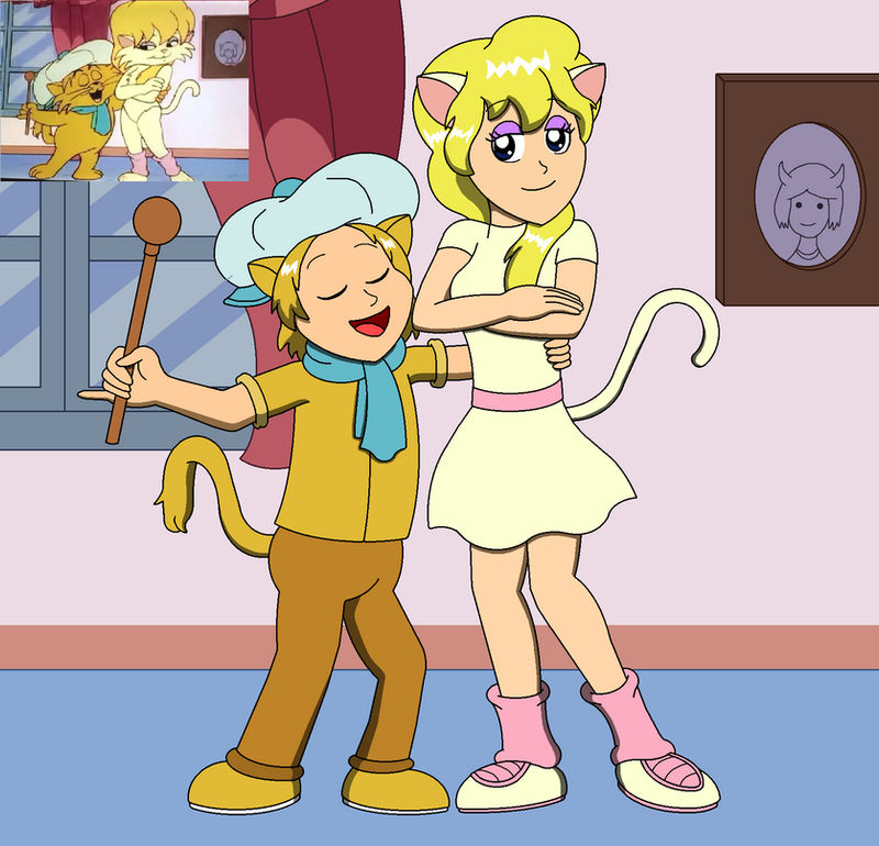 Humanized: Riff-Raff and Cleo by DarkDiddyKong on DeviantArt