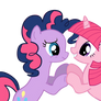 Twilight and Pinkie Pie recolored