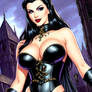 Beautiful Cartoon Gothic Horror Vampire Babe!