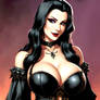 Gorgeous Busty Cartoon Gothic Horror Pinup Babe!