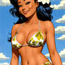 Amazing Cartoon Tropical Island Pinup Babe!