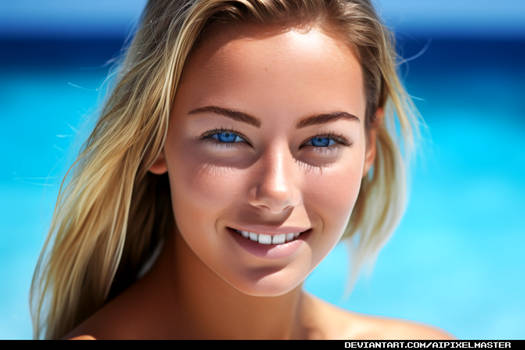 Amazing Smiling Blonde Australian Beach Babe!