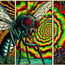 Horrifying Psychedelic Sabretooth Fly Monster!