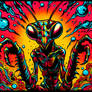 Trippy Psychedelic Praying Mantis Dude!