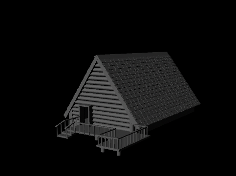 A-frame House 3D