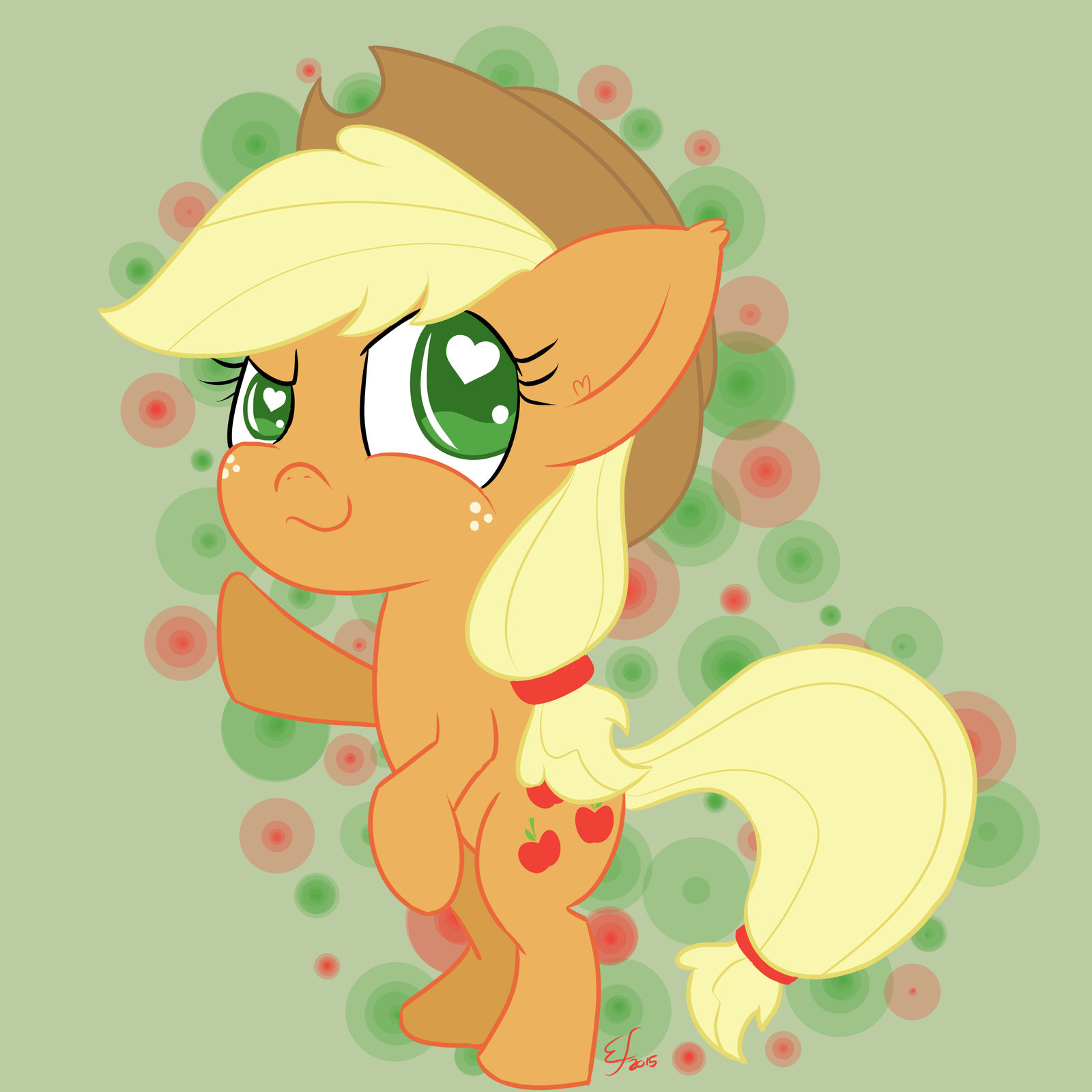Applejack sticker by EmberfallPlush on DeviantArt