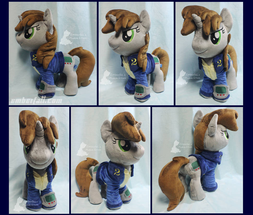 15in Littlepip with Minky Barding by EmberfallPlush