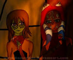 Barriss and Ahsoka at Halloween festival by DaiseyMae