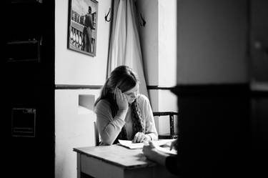 Girl in coffee shop