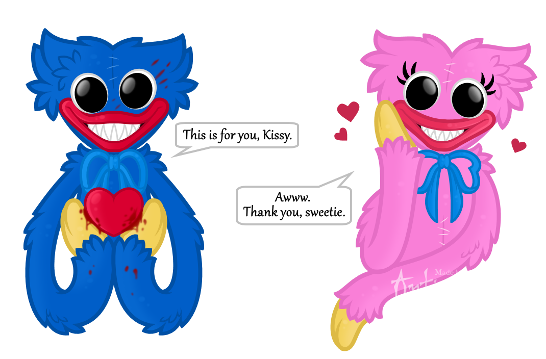 Poppy and Huggy Wuggy~ {Poppy Playtime} by XTheGoodoneX on DeviantArt