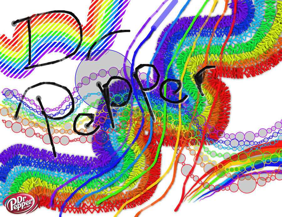 Dr pepper a rainbow of flavour by yliadinosaur on DeviantArt