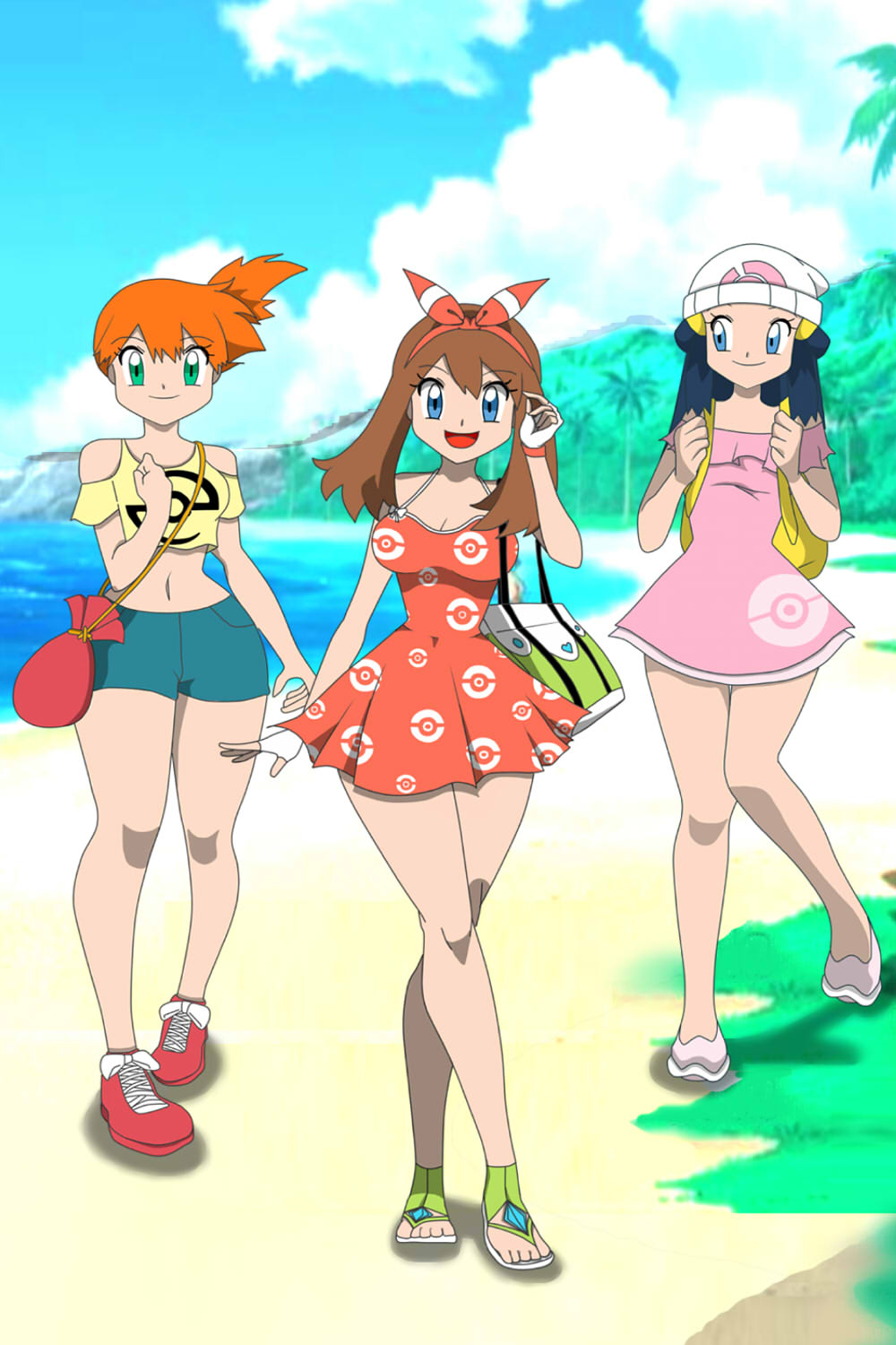 Alola region outfits in Pokemon GO. by FMAandYGO5dsgirl on DeviantArt