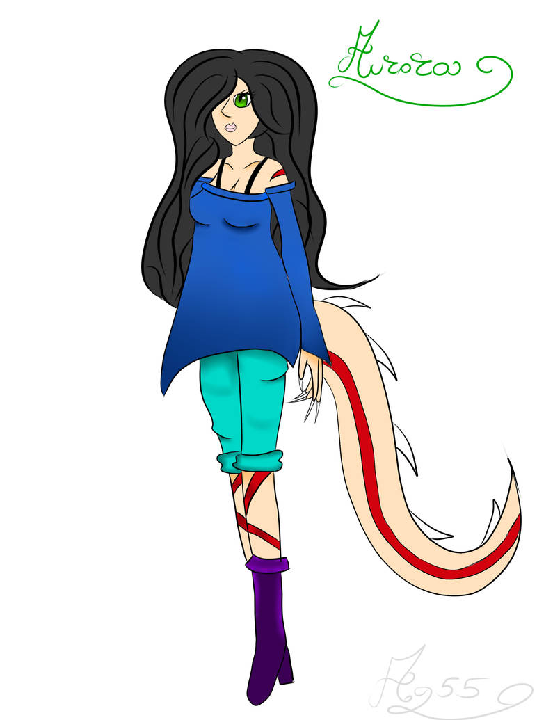 Aurora- the human-raptor by AquaCove55s on DeviantArt