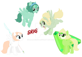 The Pearlidot family cutie marks