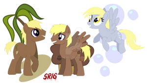 Coco Crusoe x Derpy Hooves family cutie marks