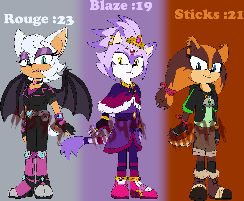 Rouge Blaze and Sticks (Chili dogs) by MamaBird94 on DeviantArt