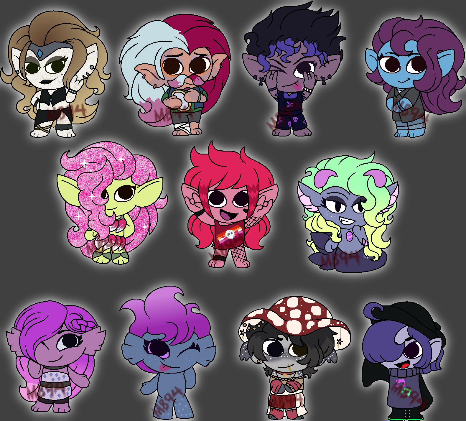 OC Hell 8 Trolls Mineez