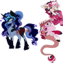 Shining Armor x Luna and Discord x Cadence