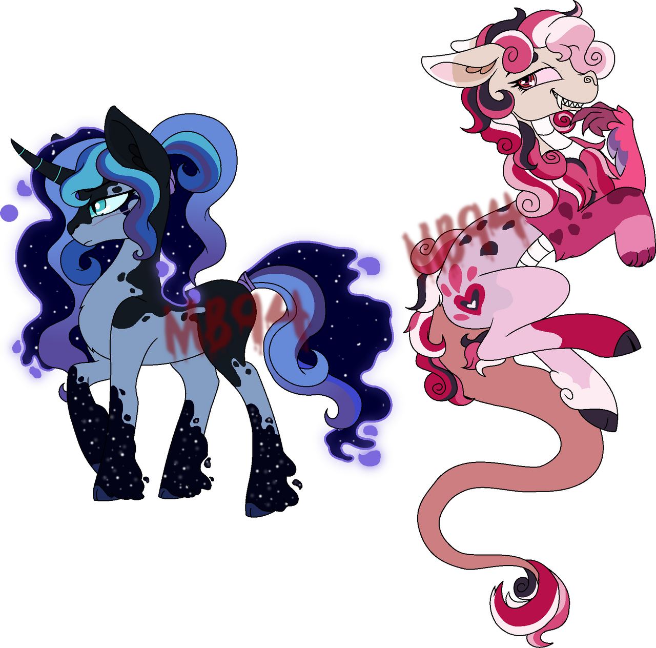 Shining Armor x Luna and Discord x Cadence