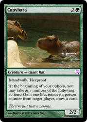 Capybara Magic Card