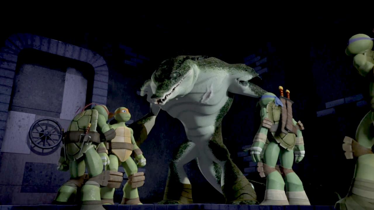 TMNT2012 S1 E17-Leatherhead Turtles